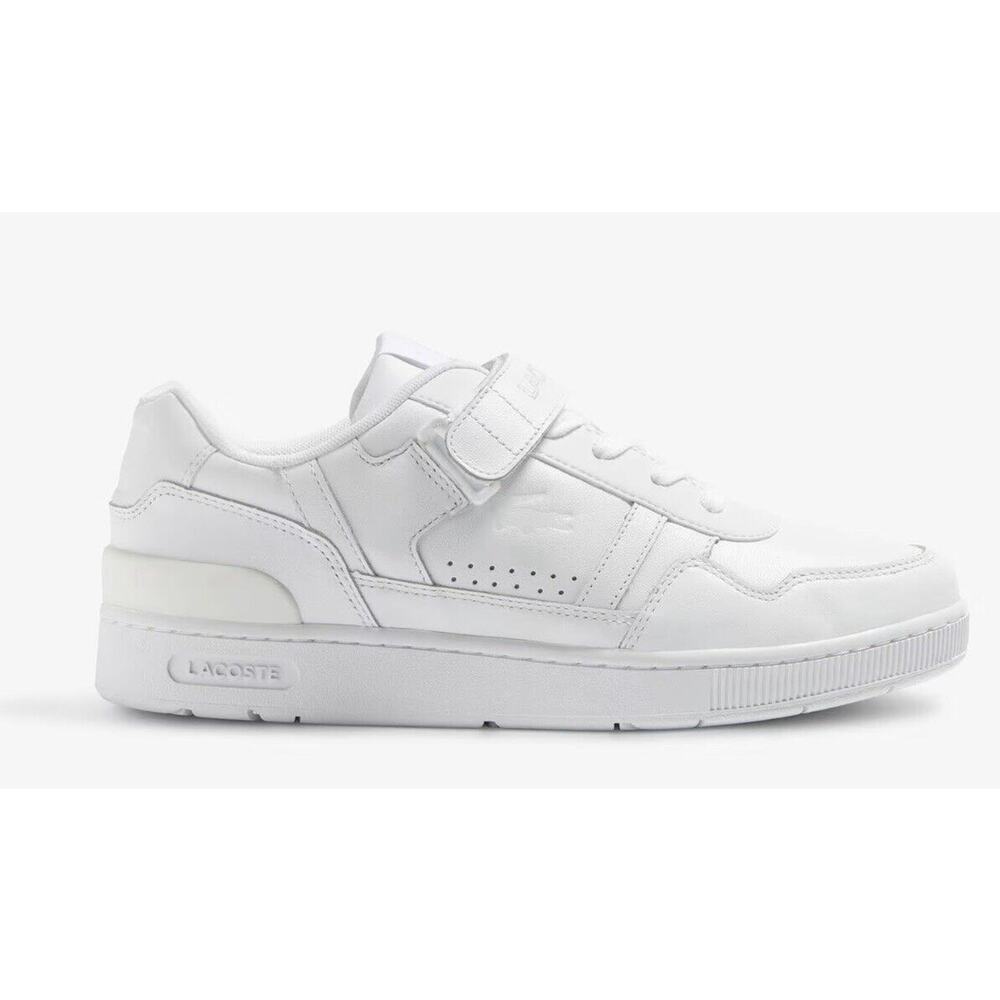 Lacoste T-Clip Men’s Sz 6.5 White Retro ’80s Sneakers Court Tennis Streetwear